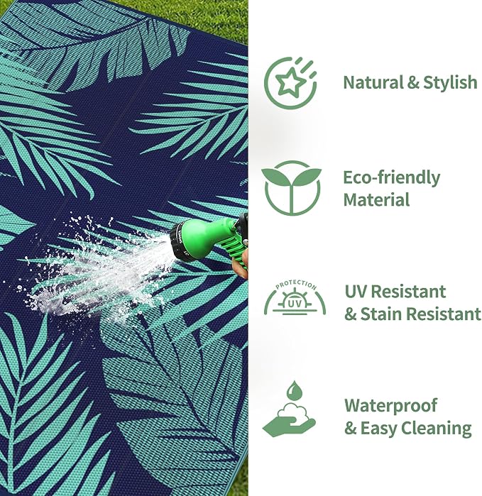 GENIMO Outdoor Rug 5' x 8' Waterproof - Image 6