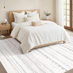Nakagishi 6x9 Area Rugs Living Room: Washable Boho Large Neutral Soft Farmhouse - Image 5