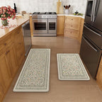 KIMODE Anti Fatigue Mats for Kitchen Floor 20"x47"+20"x32", Boho Farmhouse - Image 9