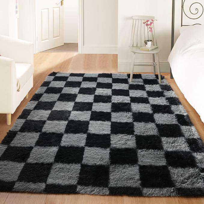 KICMOR Area Rugs for Bedroom, Indoor Fuzzy Shaggy Plush Rug for Kids Boys Girls - Image 3