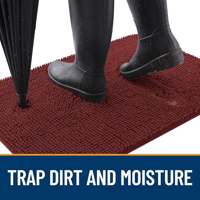 OLANLY Dog Door Mat for Muddy Paws 70x35, Absorbs Moisture and Dirt, Absorbent - Image 2