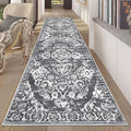 HEBE Hallway Runner Rug 2'8''x8' Washable Vintage Distressed Area Rugs Non Slip by HEBE