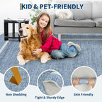 GarveeHome Scalloped Round Area Rugs, Washable Small Round Rug 3ft Non-Slip - Image 6