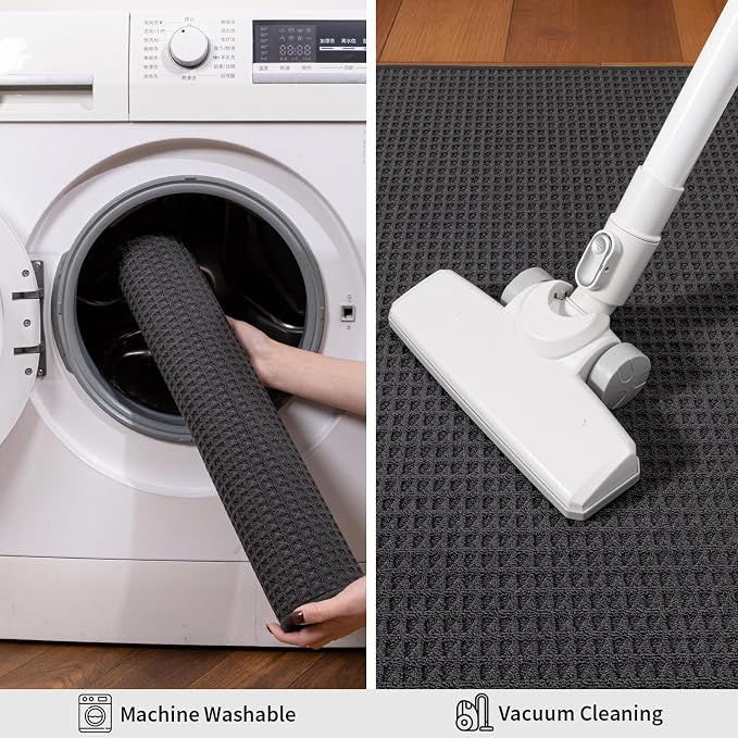 YIHOUSE Indoor Door Mat 35" x 59", Non-Slip Washable Entryway Mat, Dirt Trapper - Image 5