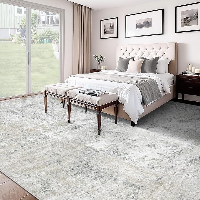 XLUEZ 10x14 Area Rugs for Living Room, Washable Modern Abstract Large Area Rug - Image 4