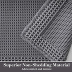 RESARE Waffle Bathroom Runner Rugs, Super Absorbent Bath Mat Non Slip Washable - Image 2