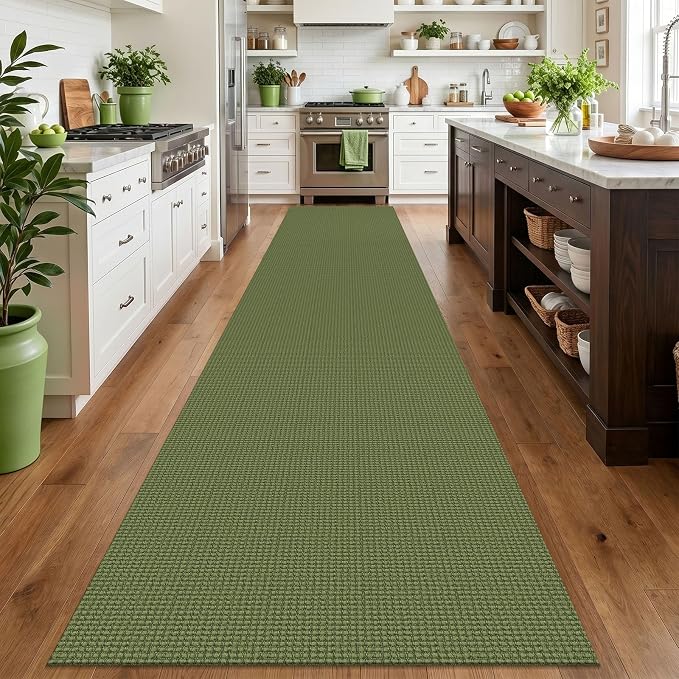 IOHOUZE Washable Exrea Long Hallway Runner Rug 3x16 Non Slip Rubber Backed - Image 2