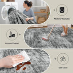 6x9 Area Rugs Washable Rug: Large Modern Abstract Living Room Rug Soft - Image 4