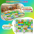 ABC Rugs for Kids Playroom Classroom, 4.5x6 Ft Educational Alphabet Rug - Image 3