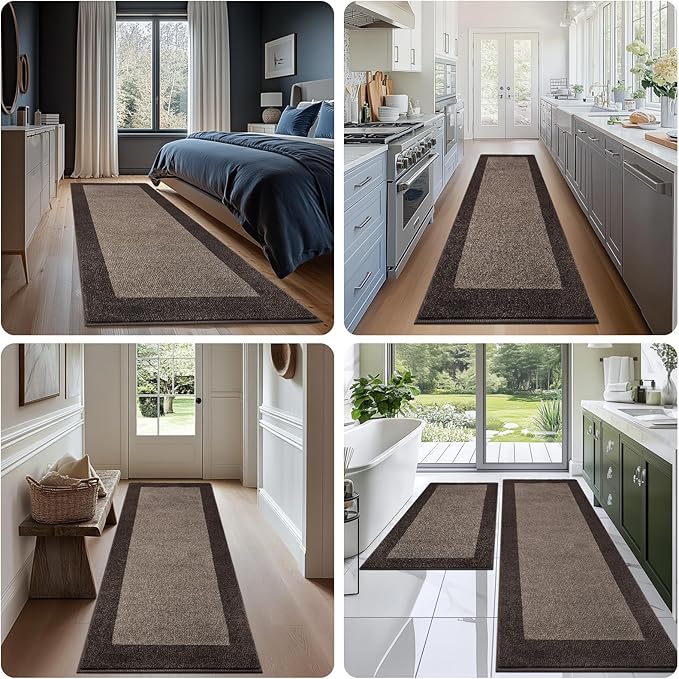Machine Washable Kitchen Rug 32" x 72", Non Slip Indoor Door Rug, Absorbent - Image 5