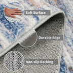 6x9 Area Rug for Living Room: Non-Slip Washable Rugs for Dining Room Bedroom - Image 5