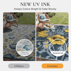 GENIMO Indoor Outdoor Area Rug 8'x10', Machine Washable Rugs - Image 5