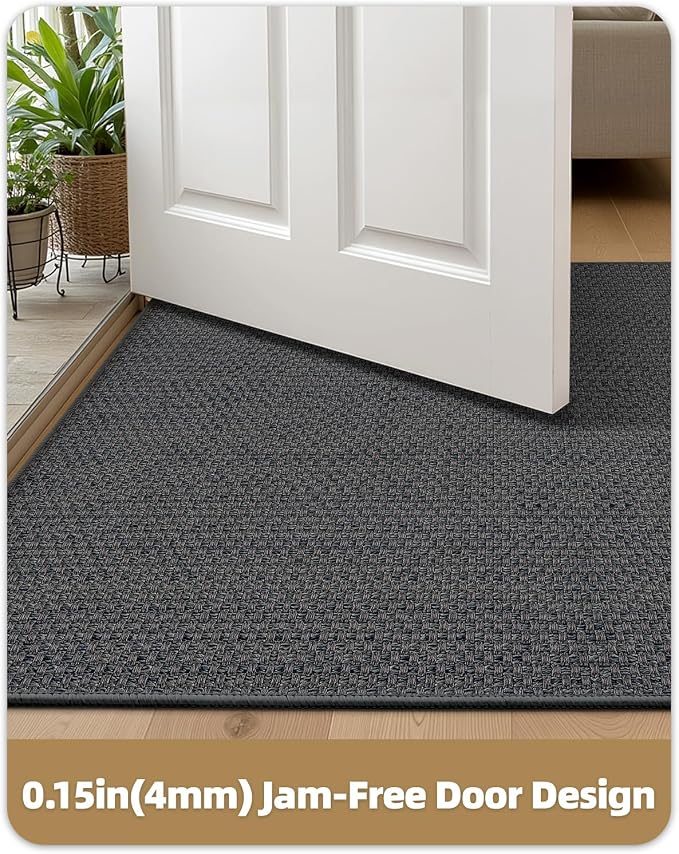 Color&Geometry Ultra-Thin Indoor Door Mat, Washable Doormat - Image 3