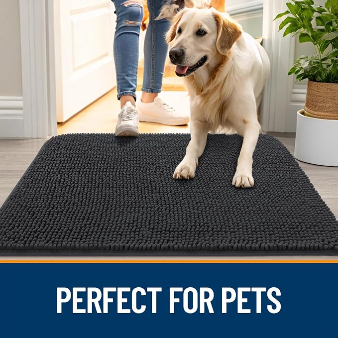 OLANLY Dog Door Mat for Muddy Paws 70x24, Absorbs Moisture and Dirt, Absorbent - Image 6