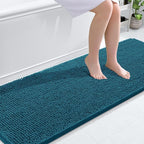 OLANLY Bathroom Runner Rugs 70x24, Soft Absorbent Chenille Bath Rugs, Rubber by OLANLY