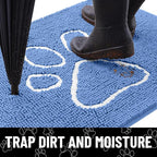 Smiry Dog Door Mat for Muddy Paws, Absorbent Dirt Trapper Non Slip Quick Dry - Image 2