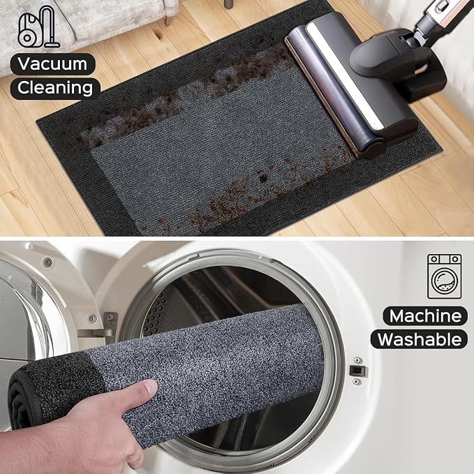 Machine Washable Kitchen Rug 32" x 48", Non Slip Indoor Door Rug, Absorbent - Image 7
