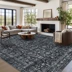 Rugxara 9x12 Area Rugs for Living Room Bedroom, Large Washable Rug, Non Slip & - Image 2