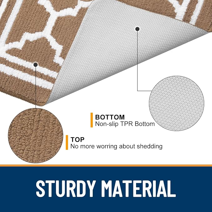 Buganda Large Indoor Door Mat, Dirt-Resistant and Absorbent Doormat, Low - Image 4