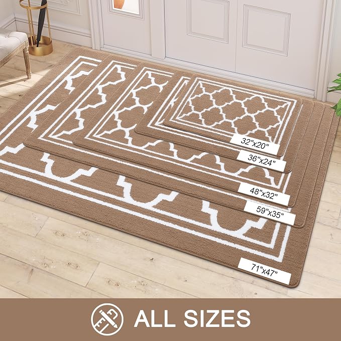 Buganda Large Indoor Door Mat, Dirt-Resistant and Absorbent Doormat, Low - Image 7