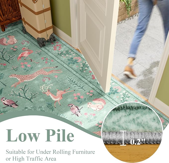 DUKINO 2x10 Rug for Hallway, Washable Kitchen Runner Rug - Image 7
