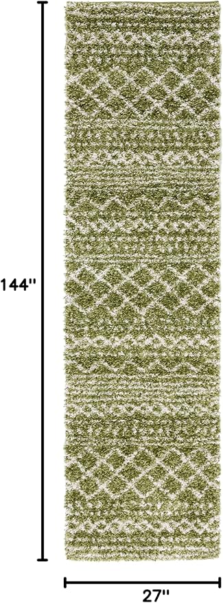SAFAVIEH Arizona Shag Collection Runner Rug - Image 2