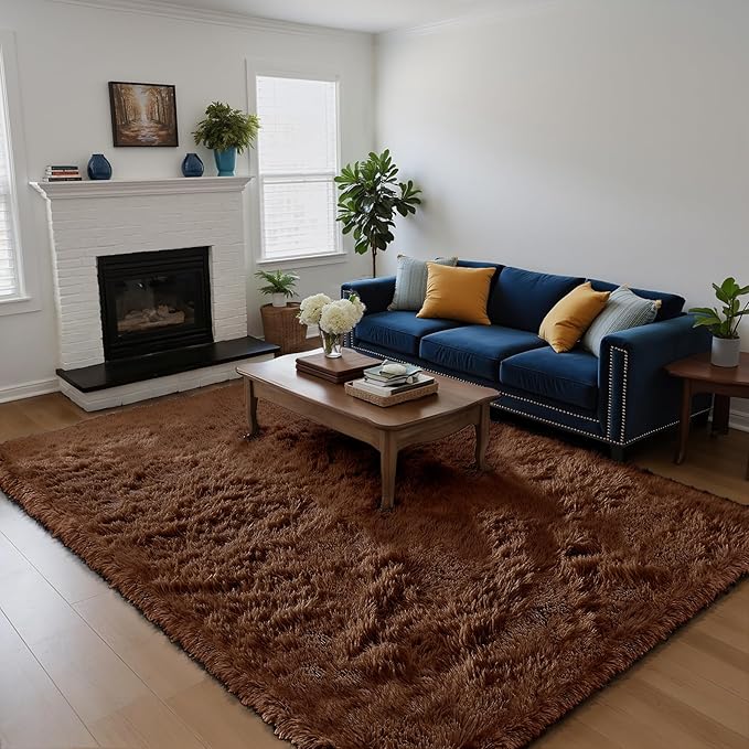 yongyangjuxin Fluffy Rug Shag Area Rug, Large Shag Area Rugs by Yongyangjuxi