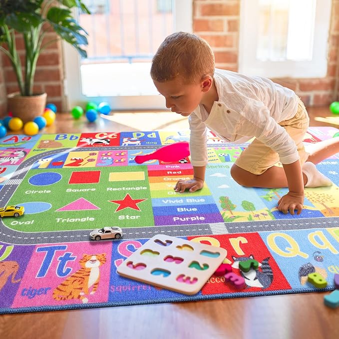 HOMORE Kids Educational Rug, Kids Collection Area Rug - Image 5