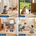 Smiry Dog Door Mat for Muddy Paws 71x46, Absorbent Dirt Trapper, Non-Slip - Image 7