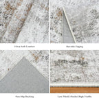 4x6 Washable Entryway Rug – Non-Slip Low-Pile Small Area Rug - Image 5