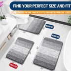 OLANLY Bathroom Runner Rugs Mat 70x20, Extra Soft Absorbent Microfiber Bath Rugs - Image 2