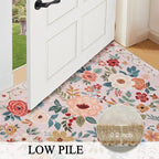 DUKINO 2x5 Runner Rug for Hallway, Washable Kitchen Floral Runner Rug - Image 6