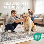 zesthome 5x8 Area Rugs for Living Room, Non-Slip Backing Washable Rugs - Image 7