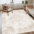 Rugxara Washable Area Rug for Living Room, Vintage Boho Rugs for Office by Rugxara