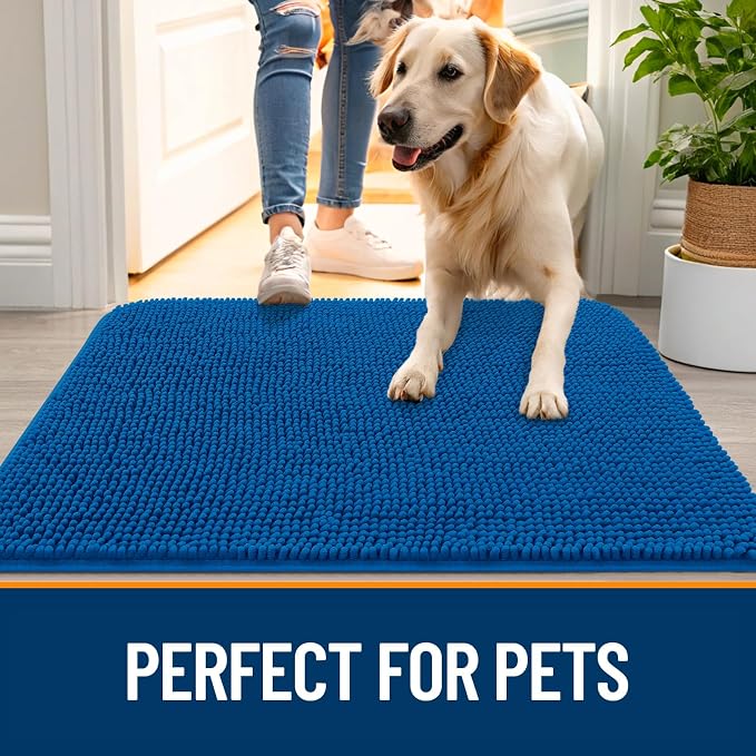 OLANLY Dog Door Mat for Muddy Paws 45x27, Absorbs Moisture and Dirt, Absorbent - Image 6