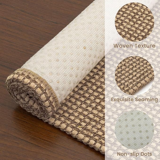 EARTHALL Woven Area Rug 3x5 Ft Washable Rugs - Image 5
