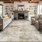 9x12 Area Rugs Living Room Rugs: Large Washable Rug - Image 9