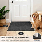 PURRUGS Dirt Trapping Door Mat 20" x 31.5", Non-Slip Machine Washable Entryway - Image 8
