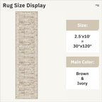 Runner Rug 2'6" x 10' Washable Non-Slip Runner Rugs - Image 5