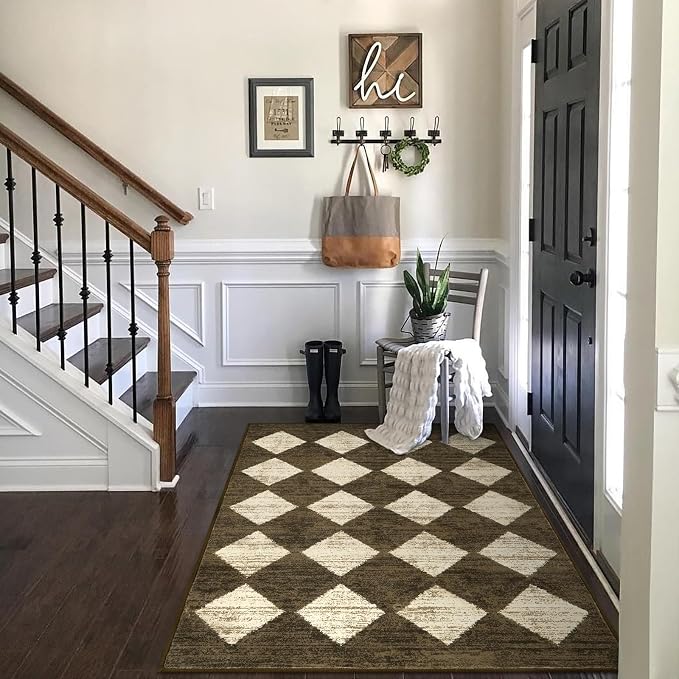 Lahome Zelie Machine Washable 3x5 Area Rug, Soft Rugs - Image 3