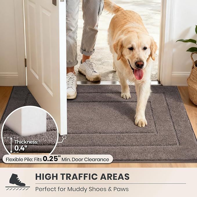 PURRUGS Dirt Trapping Door Mat 34" x 59", Non-Slip/Skid Machine Washable - Image 6