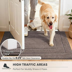 PURRUGS Dirt Trapping Door Mat 34" x 59", Non-Slip/Skid Machine Washable - Image 6