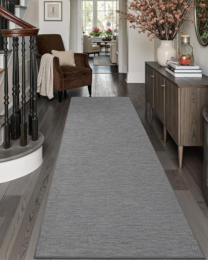DEXI Hallway Runner Rug 2'4"x8', Non Slip Rubber Backed Runners Carpet by DEXI