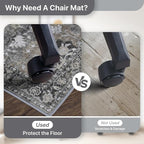 Office Chair Mat for Hardwood Tile Floor, Under Desk Carpet Protector for - Image 4