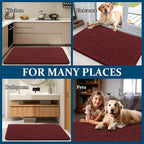 OLANLY Dog Door Mat for Muddy Paws 70x35, Absorbs Moisture and Dirt, Absorbent - Image 8
