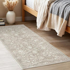 KILOCOCO Hallway Runner 2x5 Kitchen Runner Rug Printed Vintage Floral Washable - Image 4