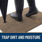 OLANLY Dog Door Mat for Muddy Paws 44x24, Absorbs Moisture and Dirt, Absorbent - Image 2
