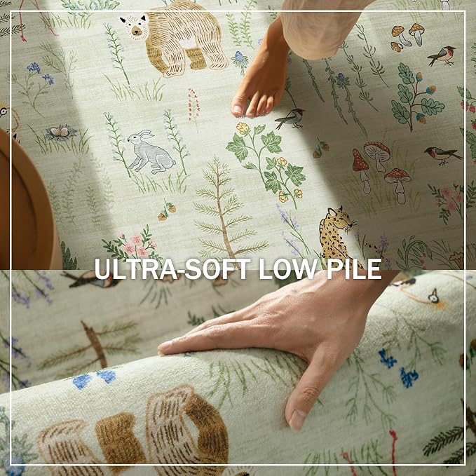Machine Washable Kitchen Runner Rugs: 2'6"x8' Hallway Runner Non Slip Low Pile - Image 5