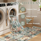 DUKINO 2.6x8 Runner Rug for Hallway, Washable Kitchen Rug - Image 8