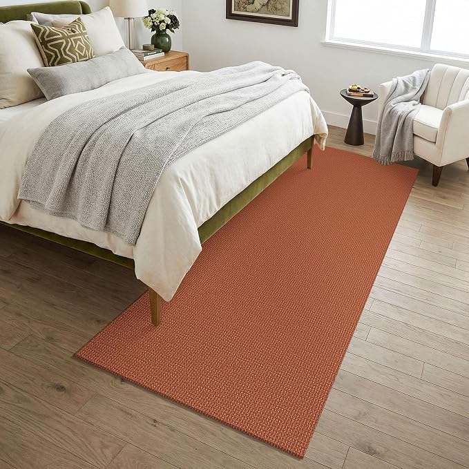 KOZYFLY Orange 3x7 Washable Kitchen Runner Rug, Non Slip Wide Runners - Image 8